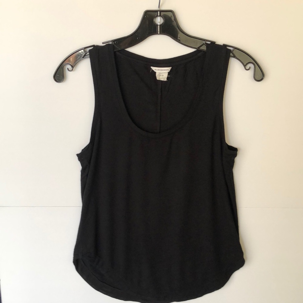 Club Monaco Black Sleeveless Top Shirt Blouse Size XS